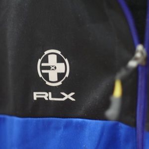 RLX Ralph Lauren Black and Blue Fitness Zip-up